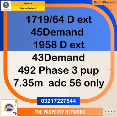 5 Marla Residential Plot for Sale in Bahria Orchard, Lahore - (BP-267065)