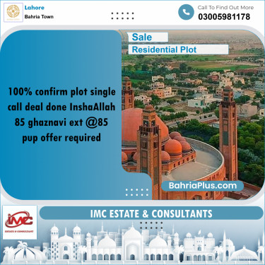 Residential Plot for Sale in Bahria Town, Lahore - (BP-267155)