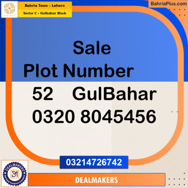 2 Kanal Residential Plot for Sale in Sector C - Gulbahar Block -  Bahria Town, Lahore - (BP-267185)