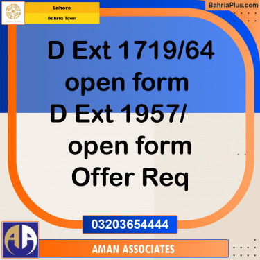 Residential Plot for Sale in Bahria Town, Lahore - (BP-267263)