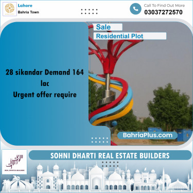 Residential Plot for Sale in Bahria Town, Lahore - (BP-267357)