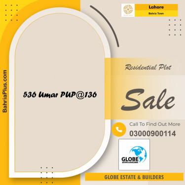 Residential Plot for Sale in Bahria Town, Lahore - (BP-267382)