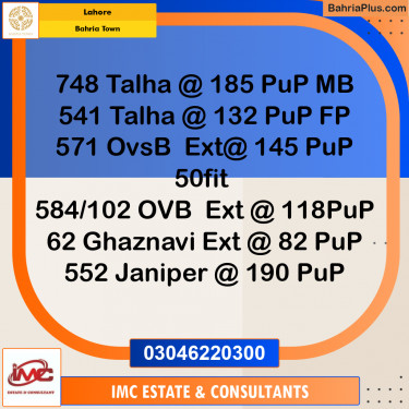 Residential Plot for Sale in Bahria Town, Lahore - (BP-267457)