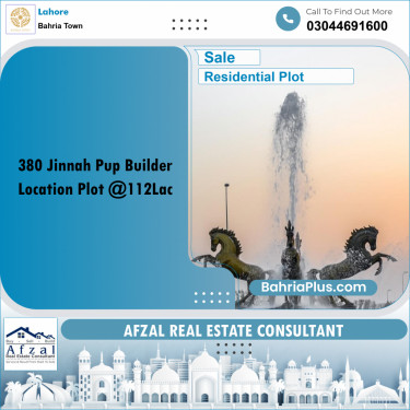 Residential Plot for Sale in Bahria Town, Lahore - (BP-267498)