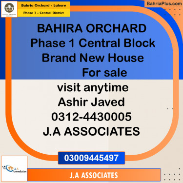 10 Marla Residential House for Sale in Phase 1 - Central District -  Bahria Orchard, Lahore - (BP-267538)