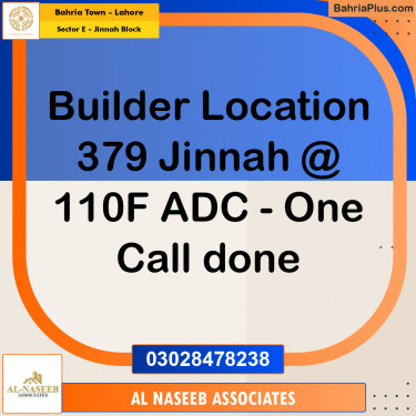5 Marla Residential Plot for Sale in Sector E - Jinnah Block -  Bahria Town, Lahore - (BP-267685)