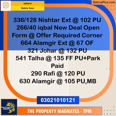 Residential Plot for Sale in Bahria Town, Lahore - (BP-267686)