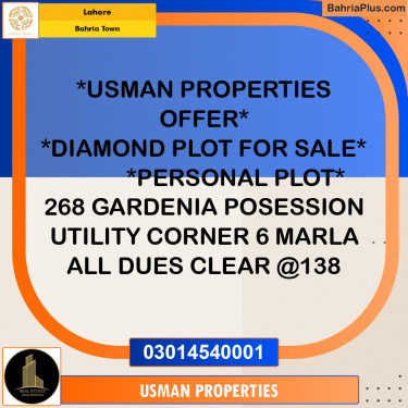 Residential Plot for Sale in Bahria Town, Lahore - (BP-267763)