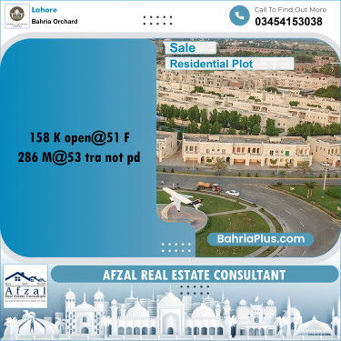 Residential Plot for Sale in Bahria Orchard, Lahore - (BP-267806)
