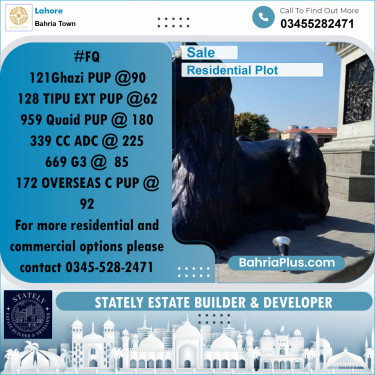 Residential Plot for Sale in Bahria Town, Lahore - (BP-267873)