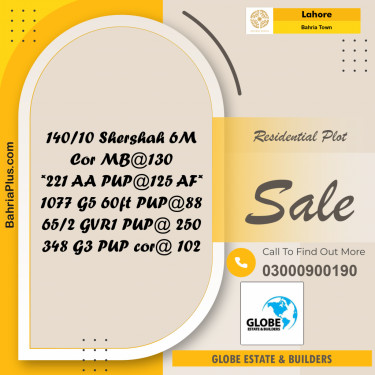 Residential Plot for Sale in Bahria Town, Lahore - (BP-267902)