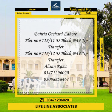 5 Marla Residential Plot for Sale in Bahria Orchard, Lahore - (BP-268018)