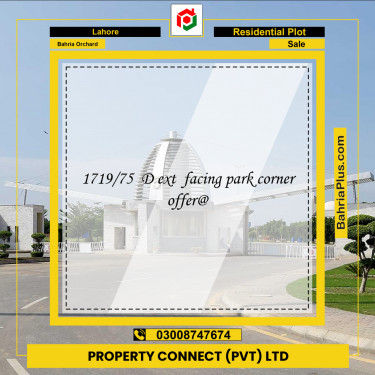 Residential Plot for Sale in Bahria Orchard, Lahore - (BP-268070)