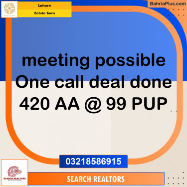 Residential Plot for Sale in Bahria Town, Lahore - (BP-268362)