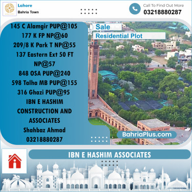 Residential Plot for Sale in Bahria Town, Lahore - (BP-268515)