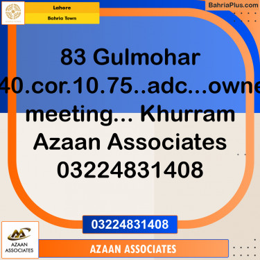 Residential Plot for Sale in Bahria Town, Lahore - (BP-268927)