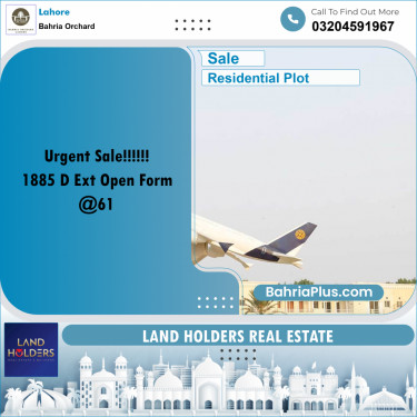 8 Marla Residential Plot for Sale in Bahria Orchard, Lahore - (BP-268965)
