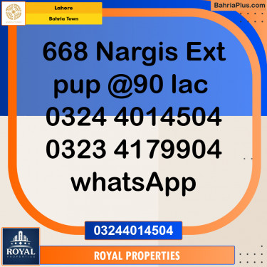 Residential Plot for Sale in Bahria Town, Lahore - (BP-268988)