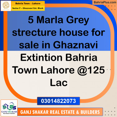 5 Marla Residential House for Sale in Sector F - Ghaznavi Ext. Block -  Bahria Town, Lahore - (BP-269262)