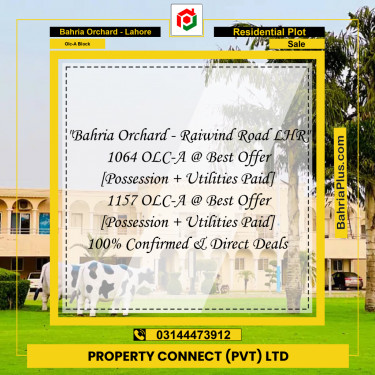 5 Marla Residential Plot for Sale in OLC-A Block -  Bahria Orchard, Lahore - (BP-269282)
