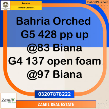 Residential Plot for Sale in Bahria Orchard, Lahore - (BP-269354)