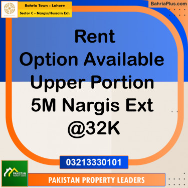 5 Marla Residential House for Rent in Sector C - Nargis/Hussain Ext. -  Bahria Town, Lahore - (BP-269684)