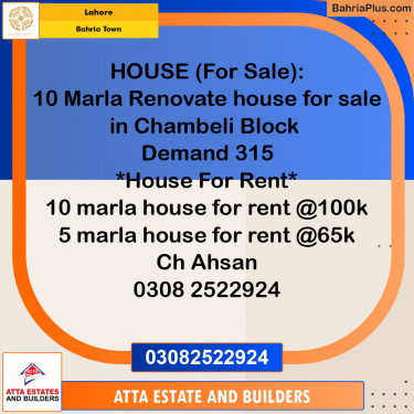 Residential Plot for Sale in Bahria Town, Lahore - (BP-269742)