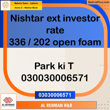 5 Marla Residential Plot for Sale in Sector E - Nishtar Block -  Bahria Town, Lahore - (BP-269761)