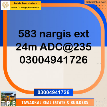 24 Marla Residential Plot for Sale in Sector C - Nargis/Hussain Ext. -  Bahria Town, Lahore - (BP-269768)