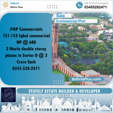 Commercial Plot for Sale in Bahria Town, Lahore - (BP-270298)