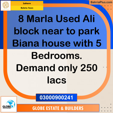 8 Marla Residential House for Sale in Bahria Town, Lahore - (BP-270428)