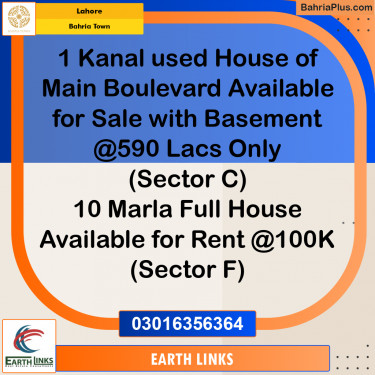 1 Kanal Residential Plot for Sale in Bahria Town, Lahore - (BP-270612)