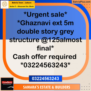 5 Marla Residential House for Sale in Sector F - Ghaznavi Ext. Block -  Bahria Town, Lahore - (BP-270648)