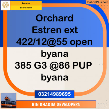 Residential Plot for Sale in Bahria Town, Lahore - (BP-270711)