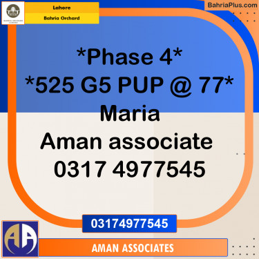 Residential Plot for Sale in Bahria Orchard, Lahore - (BP-270761)