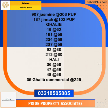 Residential Plot for Sale in Bahria Town, Lahore - (BP-270774)