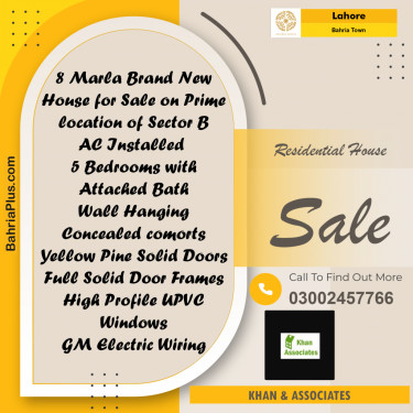Residential House for Sale in Bahria Town, Lahore - (BP-270958)