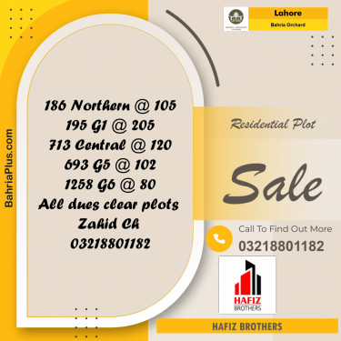 Residential Plot for Sale in Bahria Orchard, Lahore - (BP-270977)