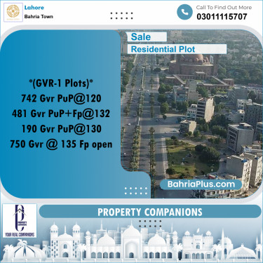 Residential Plot for Sale in Bahria Town, Lahore - (BP-271057)