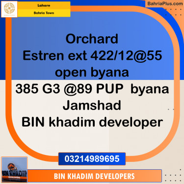 Residential Plot for Sale in Bahria Town, Lahore - (BP-271299)