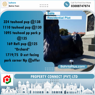 Residential Plot for Sale in Bahria Town, Lahore - (BP-271313)