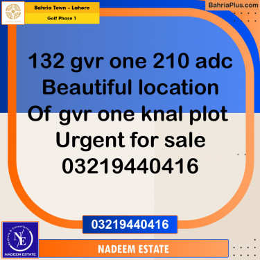 Residential Plot for Sale in Golf Phase 1 -  Bahria Town, Lahore - (BP-271337)