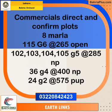 Commercial Plot for Sale in Bahria Orchard, Lahore - (BP-271469)