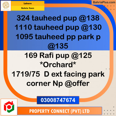 Residential Plot for Sale in Bahria Town, Lahore - (BP-271679)