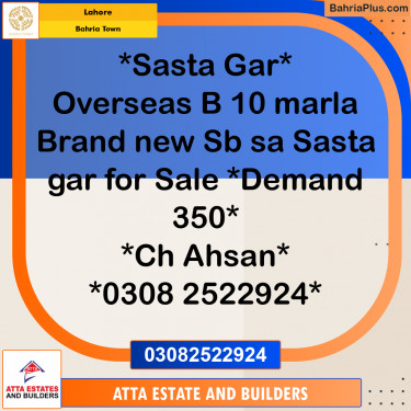 Residential Plot for Sale in Bahria Town, Lahore - (BP-271763)