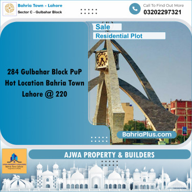 10 Marla Residential Plot for Sale in Sector C - Gulbahar Block -  Bahria Town, Lahore - (BP-271787)