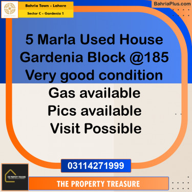 5 Marla Residential House for Sale in Sector C - Gardenia 1 -  Bahria Town, Lahore - (BP-271805)