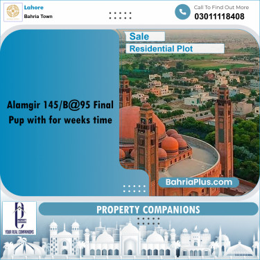 Residential Plot for Sale in Bahria Town, Lahore - (BP-271815)