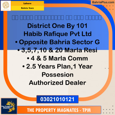 Residential Plot for Sale in Bahria Town, Lahore - (BP-272068)