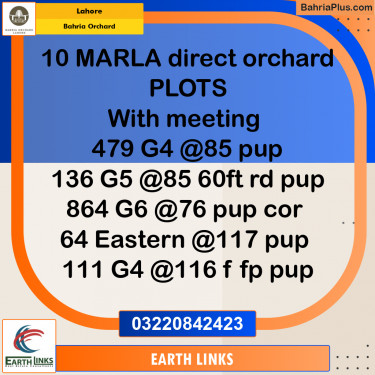 Residential Plot for Sale in Bahria Orchard, Lahore - (BP-272103)